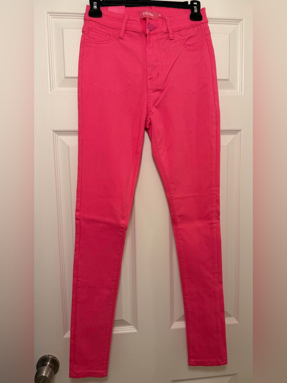 Kalowa Hot Pink Women’s Skinny Stretch Jeans Size Medium